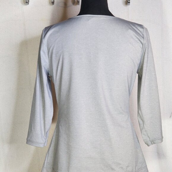 Flexees Maidenform Grey 3/4 Sleeve Fat Free Dressing Back Smoothing Shapewear 2X - Picture 10 of 16